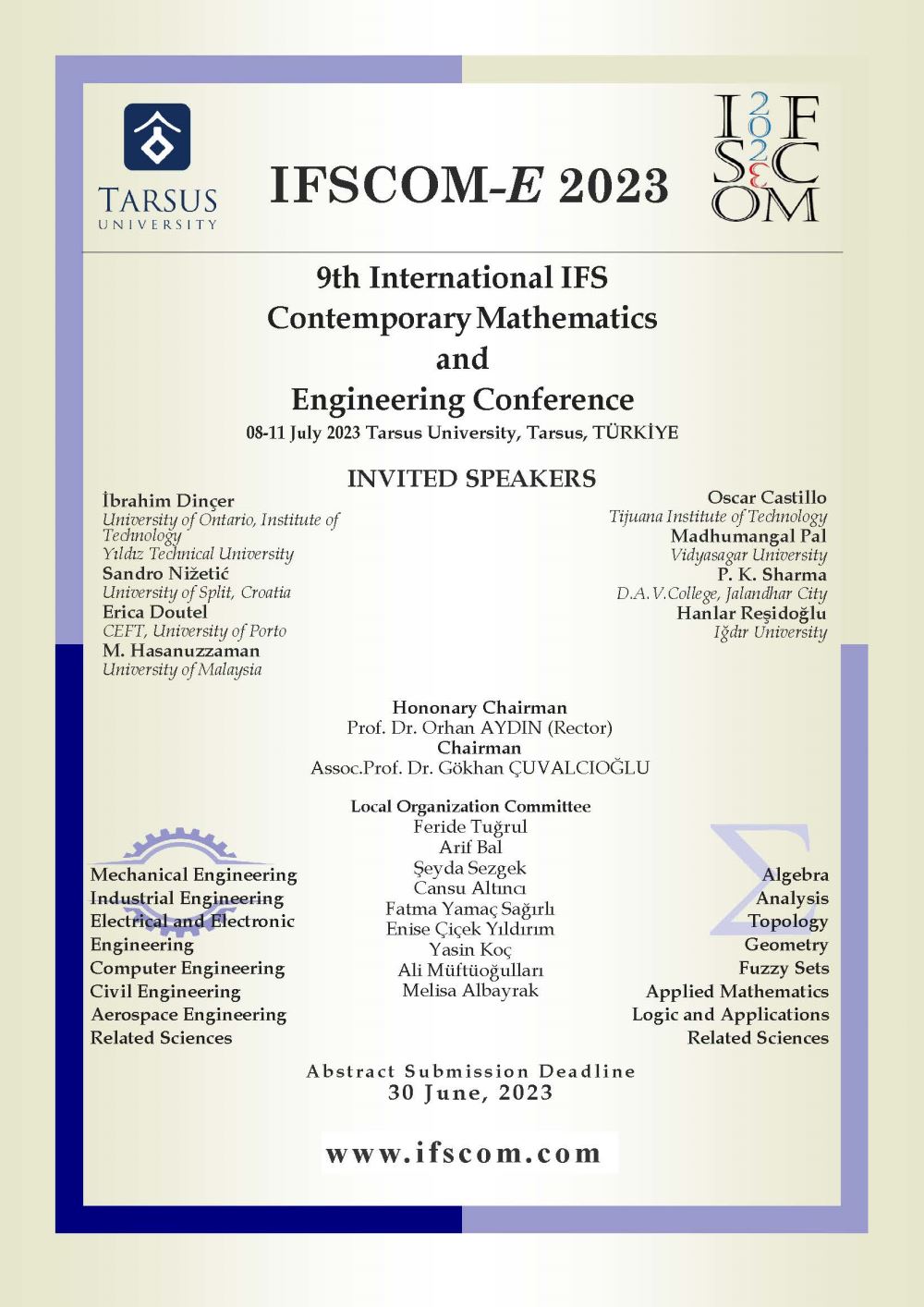 IFSCOM-E 2023 - 9th International IFS Contemporary Mathematics and Engineering Conference