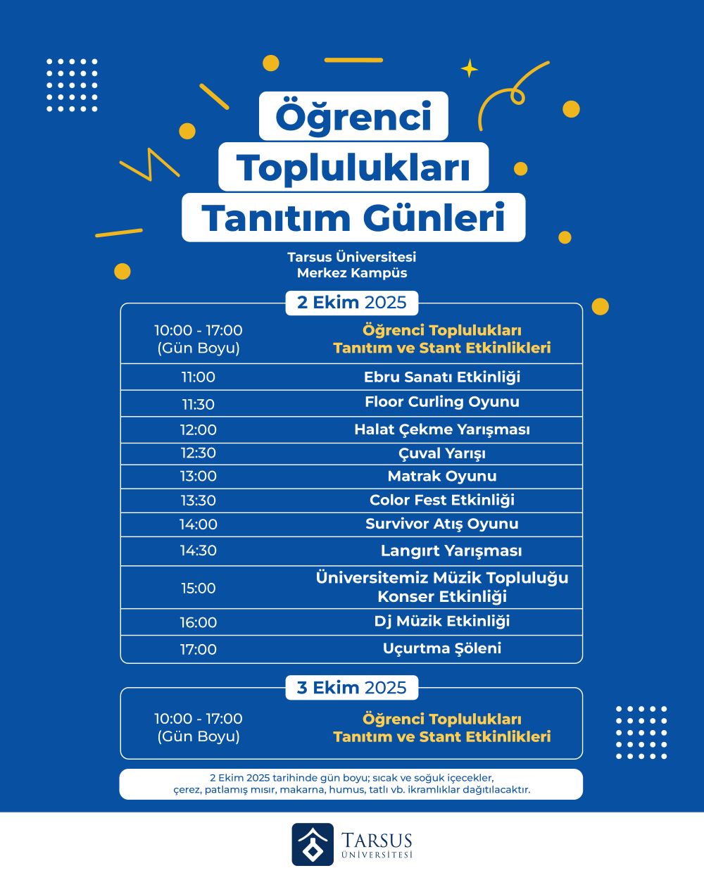 Öğrenci Toplulukları Tanıtım Günleri