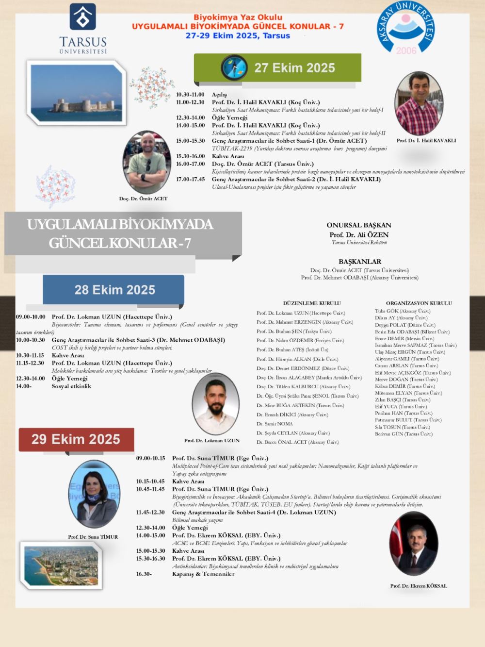 Biyokimya Yaz Okulu Uygulamalı Biyokimyada Güncel Konular