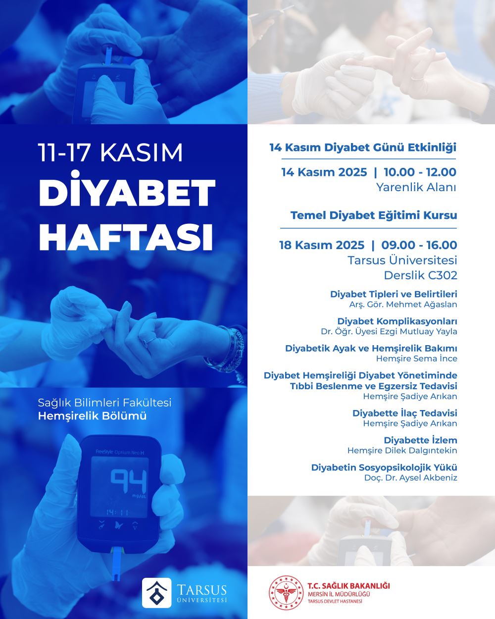 11-17 Kasım Diyabet Haftası 