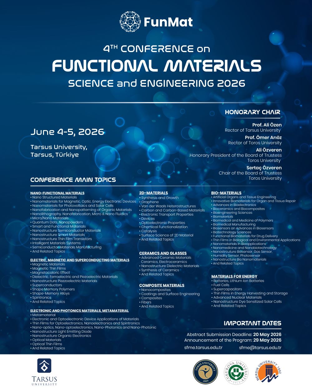 4TH Conference on Functional Materials Science and Engineering 2026