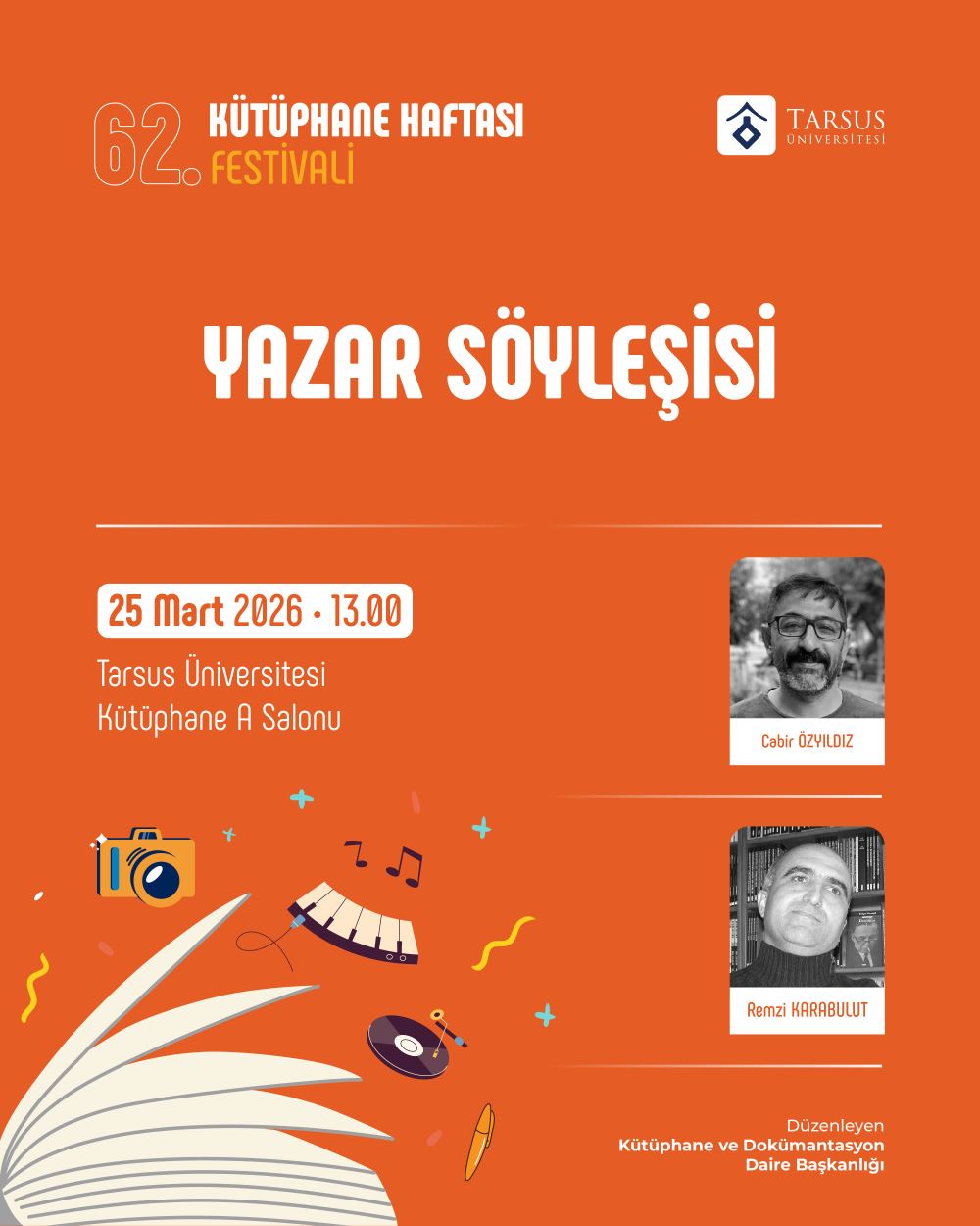 62. Kütüphane Haftası Festivali: Yazar Söyleşisi