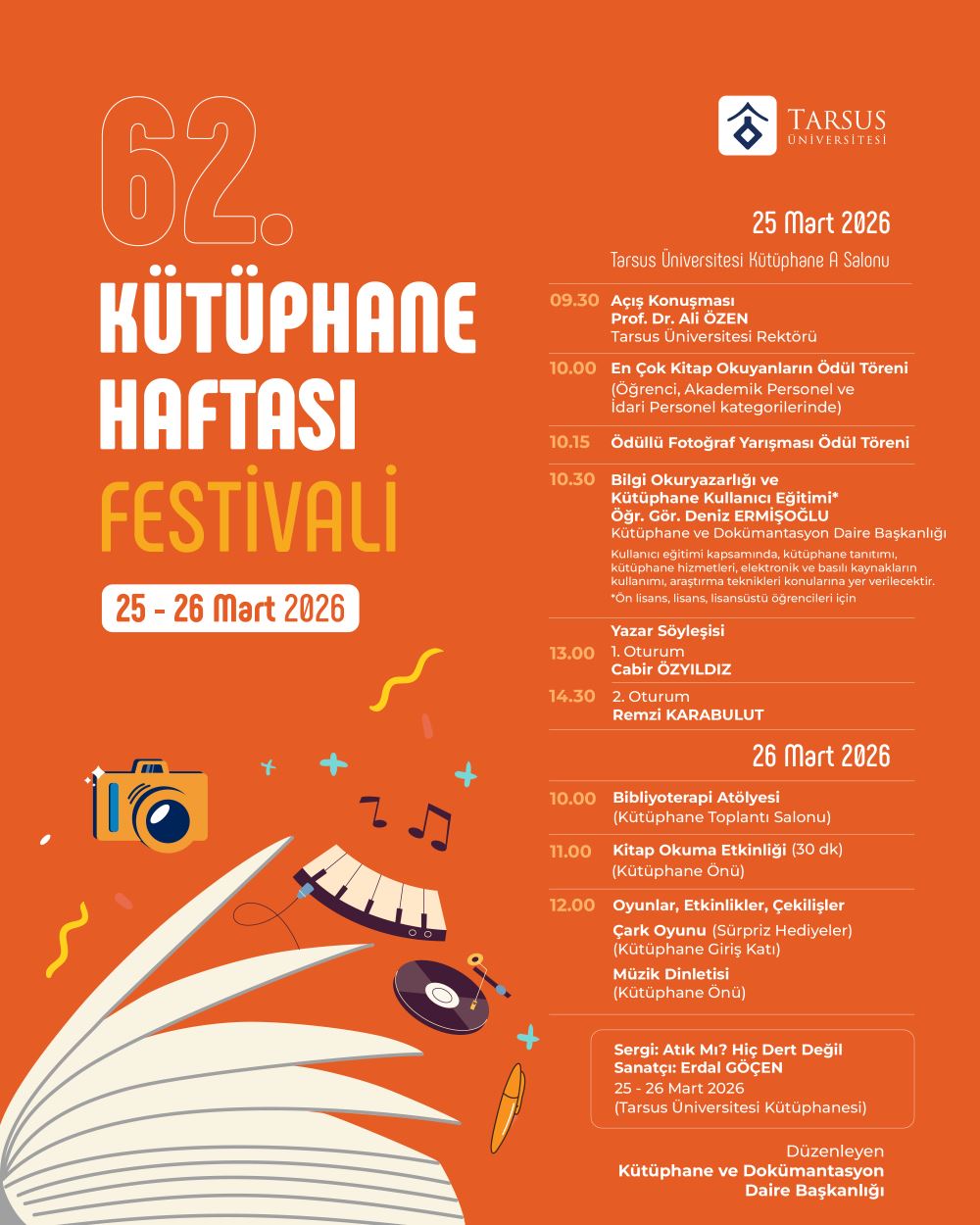 62. Kütüphane Haftası Festivali