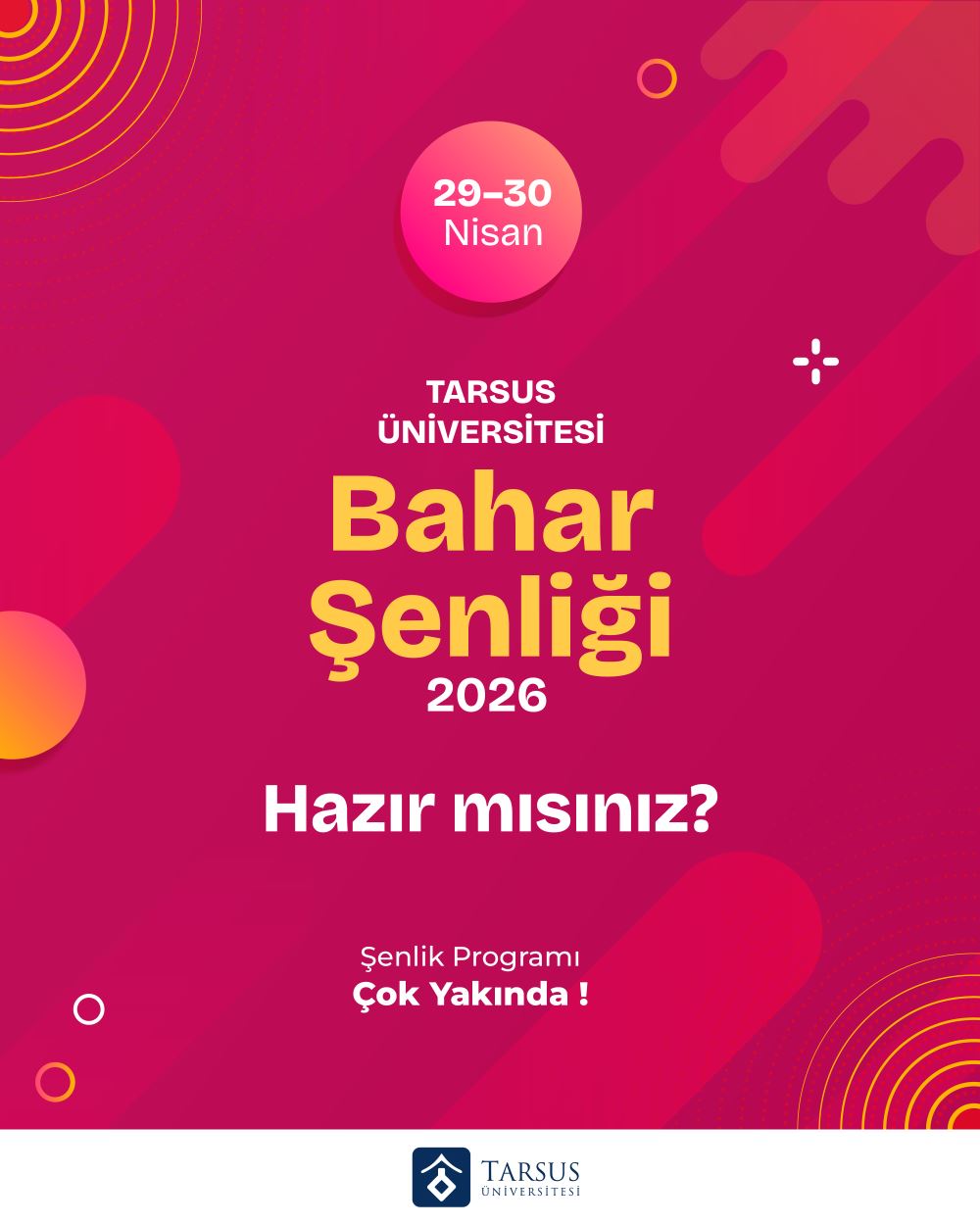 Tarsus Üniversitesi 2026 Bahar Şenliği