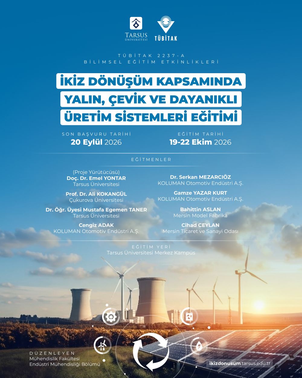 Eğitim: İkiz Dönüşüm Kapsamında Yalın, Çevik ve Dayanıklı Üretim Sistemleri Eğitimi