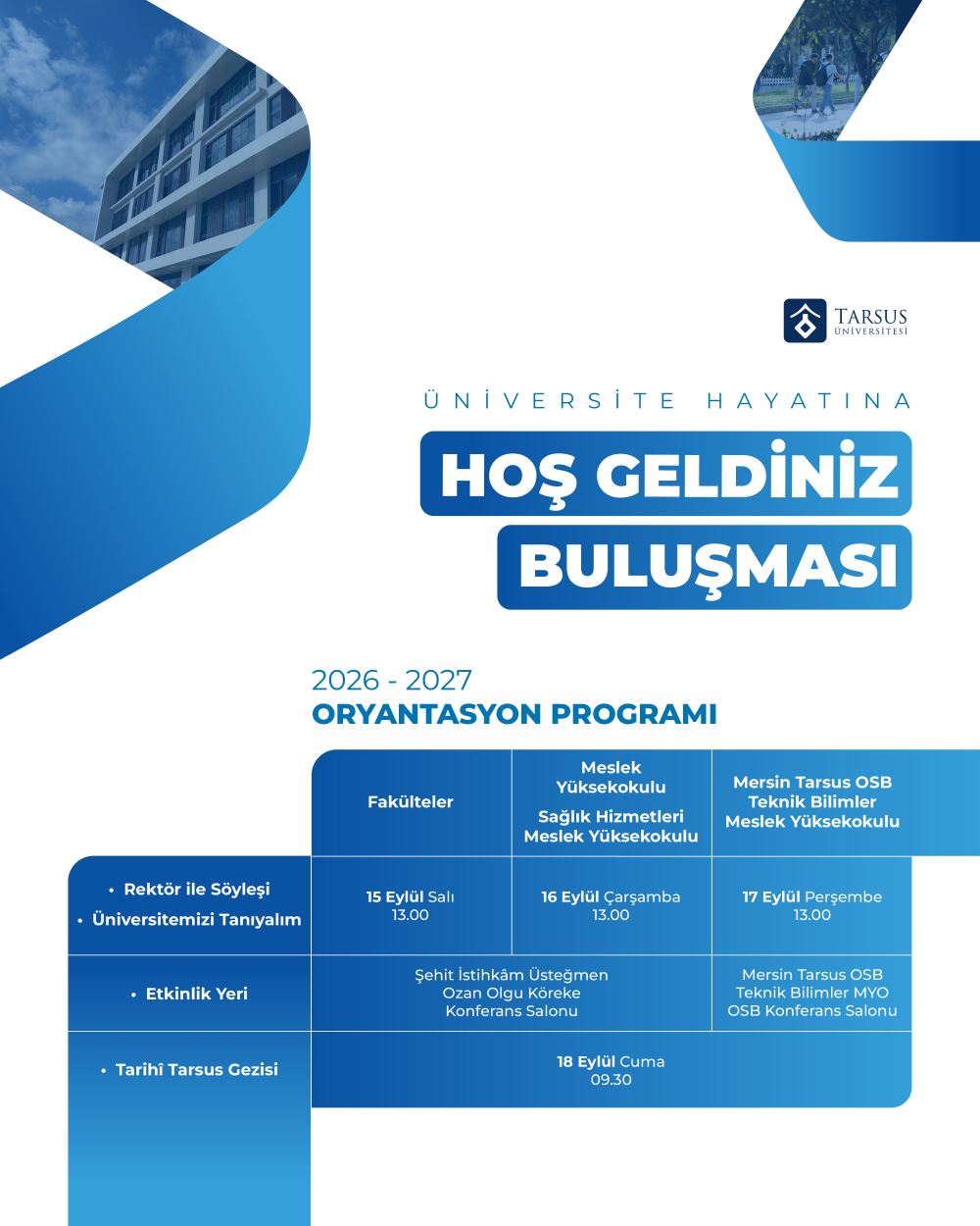 Üniversite Hayatına Hoş Geldiniz Buluşması