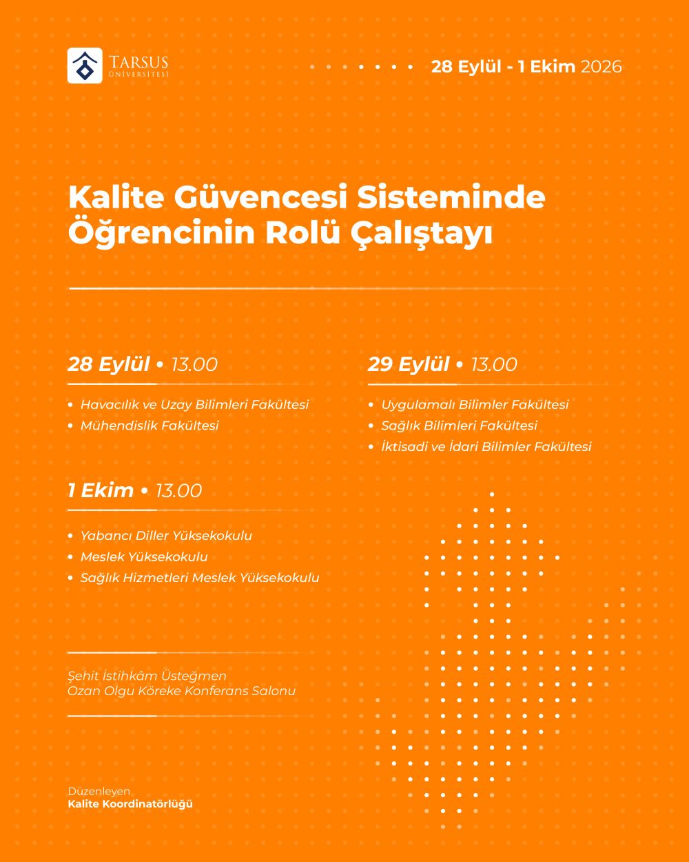 Kalite Güvencesi Sisteminde Öğrencinin Rolü Çalıştayı