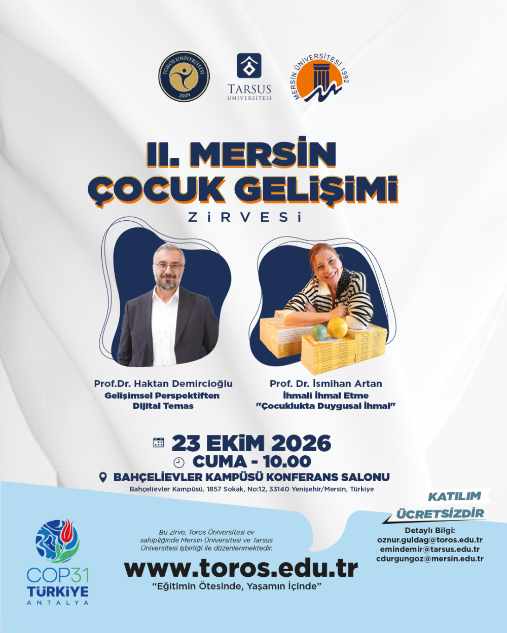 Konferans: II. Mersin Çocuk Gelişimi Zirvesi