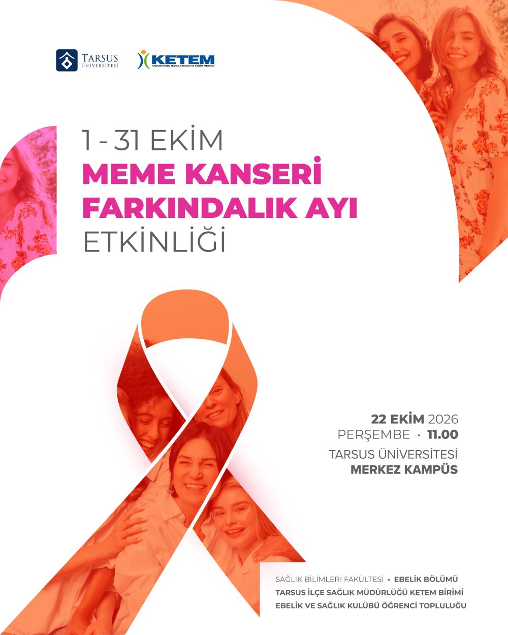 1-31 Ekim Meme Kanseri Farkındalık Ayı Etkinliği